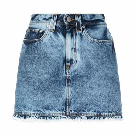 Alessandra Rich, Denim Skirts Blauw, Dames, Maat:W26