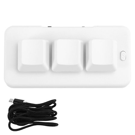 MK321U Programmerbart Makro Mini Tastatur 3 Modus Mekanisk Tastatur Gaming Keypad for Spill Multimedia LGL