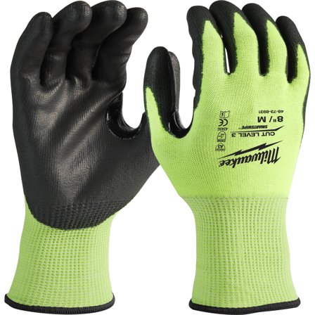 Milwaukee 3/C Käsineet HI-VIS, cut level 3 XXL/11, Vaatteet