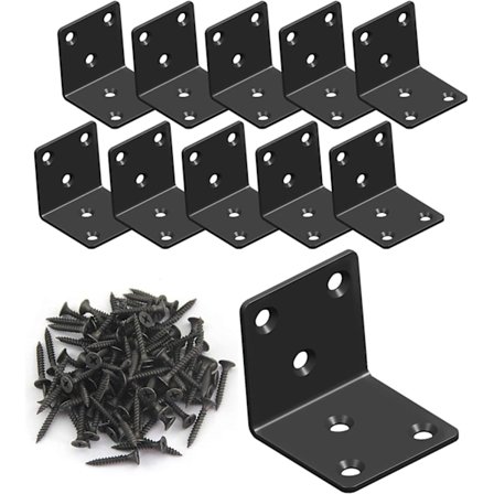 L-brakett, kraftig hjørnebrakett, hyllebrakett i rustfritt stål