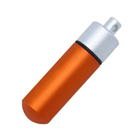 2 st Rese Pillerfodral Piller Medicin Låda ORANGE Orange