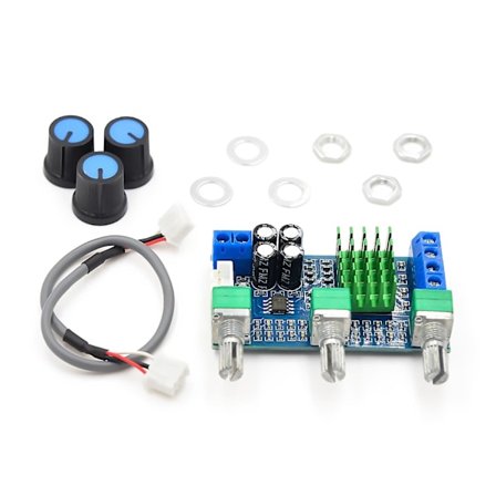 XH-M567 DC 12-24V 80Wx2 Digital Audio TPA3116D2 Diskant Basreglerande Förinställd Dubbelkanalig Förstärkare