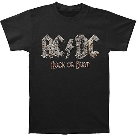 Ac/dc Rock or Bust Logo T-shirt
