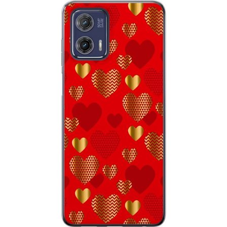 Yhteensopiva Puhelinkuori Motorola Motorola Moto G73 GoldenHearts