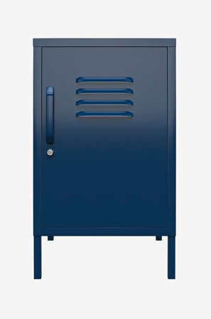 Dorel Home - Sivupöytä Bradford Metal Locker - Sininen - Senkit & sivupöydät - - Homeroom