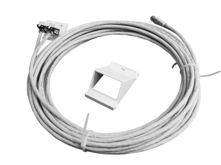 MP bolagen U131D Kabelledning 2xRJ45 Cat6 UTP, Installasjonsmaterial