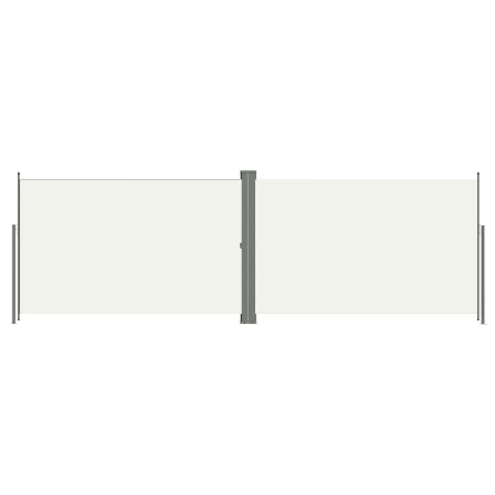 Vidaxl Infällbar Sidomarkis 200x600 Cm Gräddvit Creme