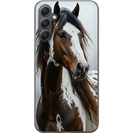 Kompatibel Mobilcover til Samsung Galaxy A16 5G Hest Dyrsmotiv Grafisk Design Natur Kraftfuldt Motiv Populært Vægkunst Dyretema Ridning