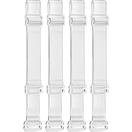 Huomaamattomat 10 mm:n rintaliivin olkaimet, 4 kpl Transparent