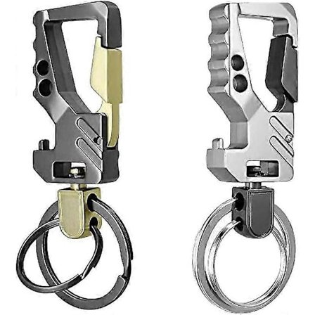 Nøglering til bil, 2 stk. Flaskeåbner nøglering nøglering åbner til mænd og kvinder gave