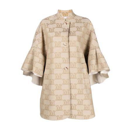 Max Mara, Single-Breasted Coats Beige, Dames, Maat:ONE Size