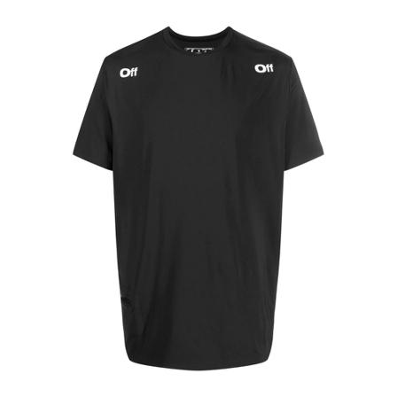 Off White, T-Shirts Zwart, Heren, Maat:L