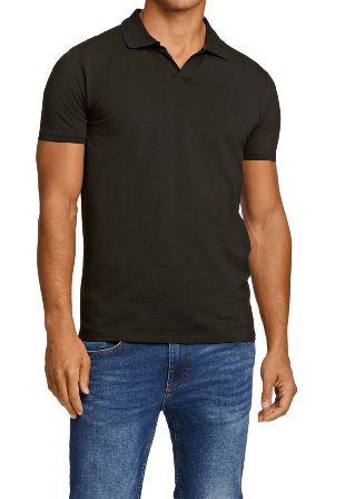 Lindbergh Stretch polo shirt S/S Överdelar Herr Svart S