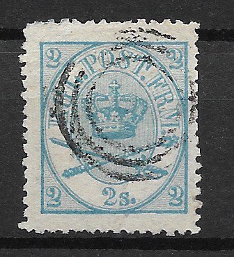 Danmark 1870 - AFA 11A - Stemplet