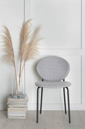 Venture Home - Spisebordsstol Vault Stof, 2-pak - Grå - Stole - Fra Homeroom