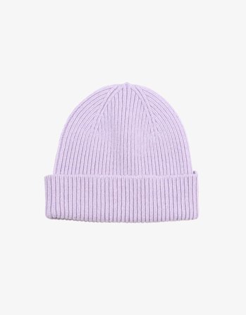 Merino Wool Beanie - Soft Lavender - One Size