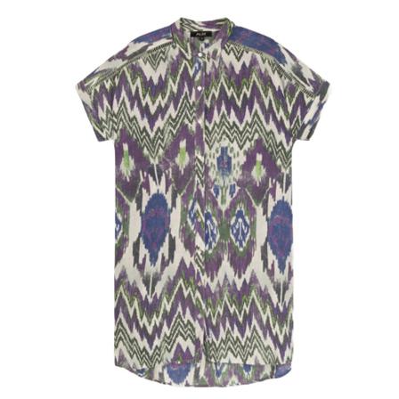 Alix The Label Tunic Ikat , Blauw , Dames , Maat: M Tunieken