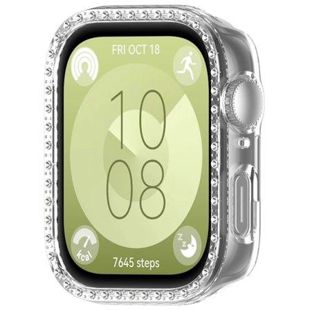 Huawei Watch Fit 3 -kotelo timanttikuvioisella PC-onttosuojakuorella