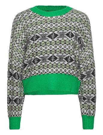 Onldea L/S Jq O-Neck Cc Knt ONLY Green