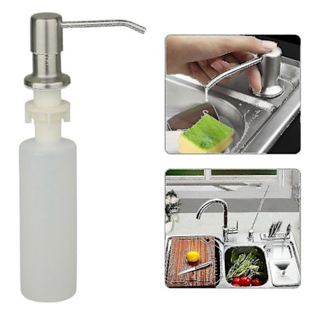 Keittiön tiskialtaan saippua-annostelija - Pesuaine nestesaippua lotion-annostelijat