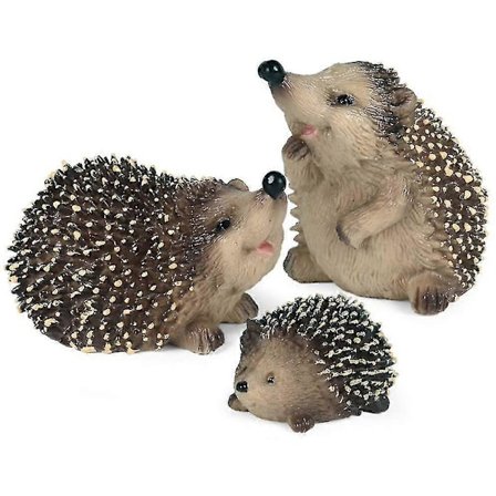 Hage Dyrefigurer - Søte Pinnsvin Statuetter - Hage Skulptur - Utendørs Dekor