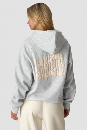 ICANIWILL - Everyday Hoodie Print Light Grey Melange - Damen - ICIW