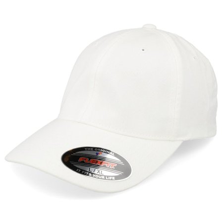 Flexfit - White - flexfit - Cap - Washed Cotton Dad Cap White Flexfit - Hatstore