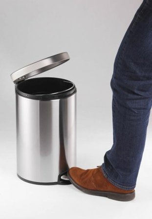 DURABLE Pedal Bin Stainless Steel 5L