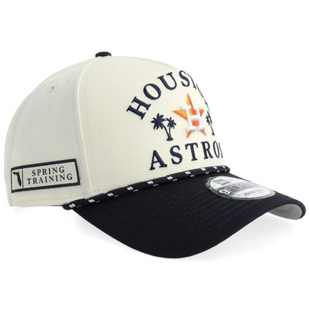 New Era - MLB Vit adjustable Keps - Houston Astros Rope 9FORTY Chrome/Navy A-Frame Adjustable @ Hatstore