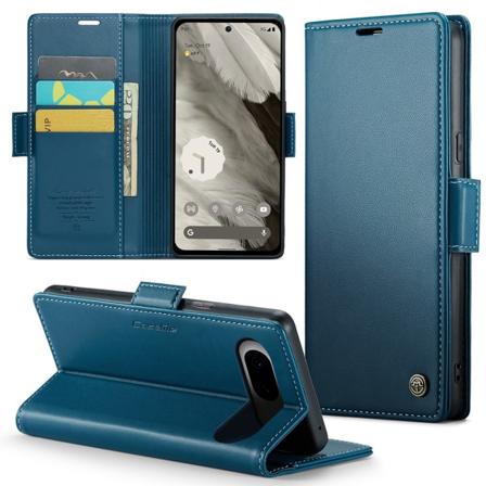 CaseMe Slim Lompakkokotelo RFID-suojalla Google Pixel 8 Sininen