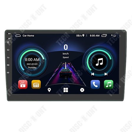 Bilstereo - TECH DISCOUNT - 9 tum - Böjd skärm - Bluetooth - HD-backkamera