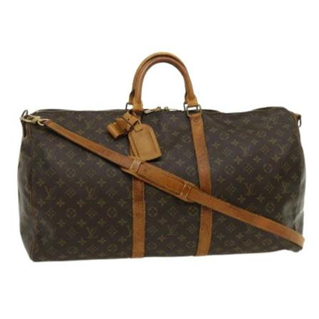 Louis Vuitton Vintage, Pre-owned Canvas Keepall Bruin, Dames, Maat:ONE Size