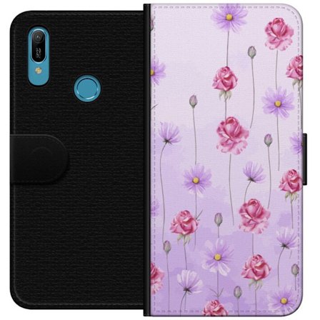 Kompatibelt Lommeboketui til Huawei Y6 (2019) Petal Reverie Lilac Mist