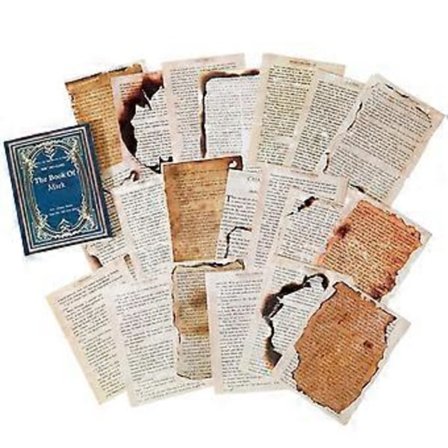 Retro Spår Bok Sida Material Papper Gammal Bok Sida Text Gammal Tidning Dekorativt Material Papper Spår