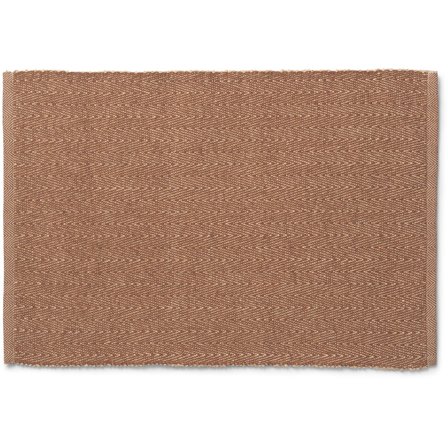 Lyngby porcelæn Herringbone dækkeserviet, brun | KitchenOne