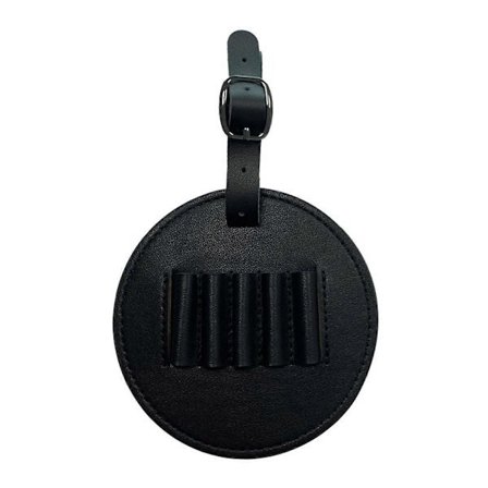 Utomhus Golf Tees Hållare Portabel PU Läder Golf Tees Förvaringsväska Bärväska Rund Golf Tees Hållare Hängande Väska Svart