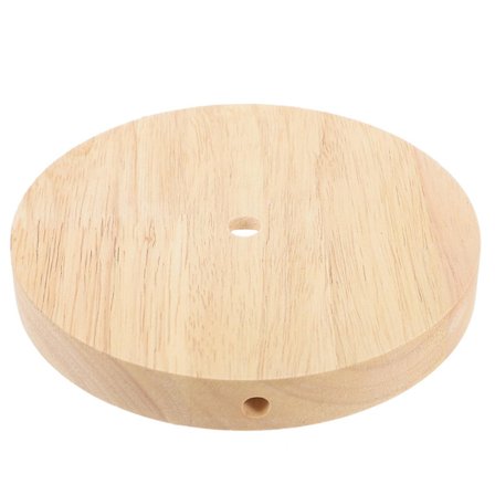 Träbordslampa Bas Rund Lampdisplay Bas Trädisplay Sockel LED-ljusbas (E27/E14)