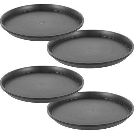 4 stk Runde Plantefat Plast Blomsterpotte Fat Hage Plantepotte Holder Blomsterpotte Tilbehør