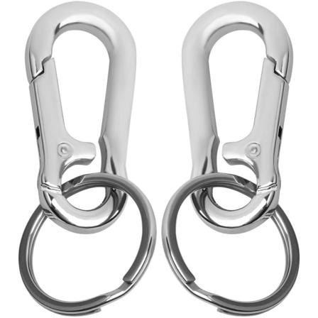 Avainrengas, 2 kpl Metalliavainrengas Karabiner-leike Avainrengas Avainrenkaat