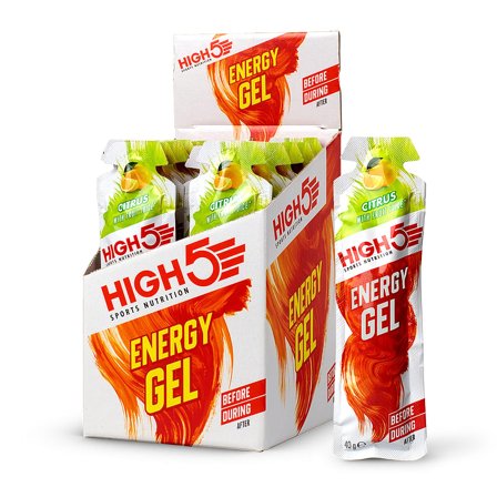 High5 Energy Gel Citrus 40 g, Sport & Velvære, Protein & Energi, Energigel