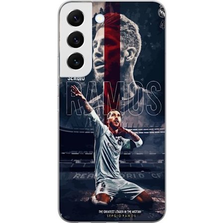 Kompatibel Mobilcover til Samsung Samsung Galaxy S22 5G Ramos Fodboldlegende Motiv Spiller Real Madrid Spanien Tilbage Ikonisk Navn Fodboldstjerne Spo