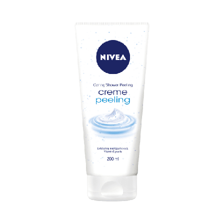 NIVEA Caring Shower Creme Peeling, 200 ml Bad & dusch Dam ONESIZE