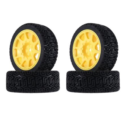 68mm 1/10 Rc-bildäck På Väg Touring Bil Däck Hjul För Tt01 Tt02 Tt02b Xv01 Ta06 Ptg-2, Gul