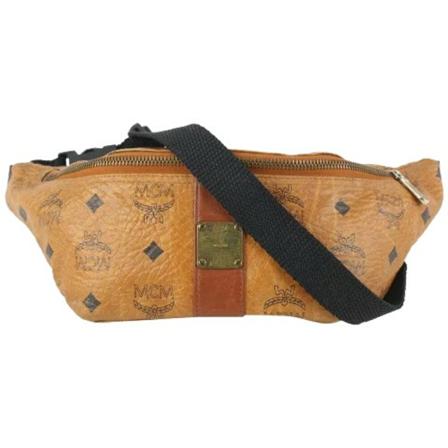 MCM Pre-owned Pre-owned Canvas crossbody-Tass , Bruin , Dames , Maat: ONE Size Vintage Tassen