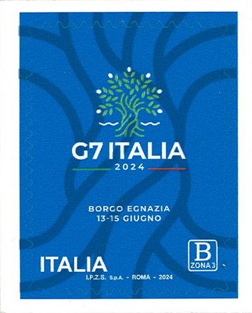Italien - Italiensk formandskab for G7 - Postfrisk frimærke