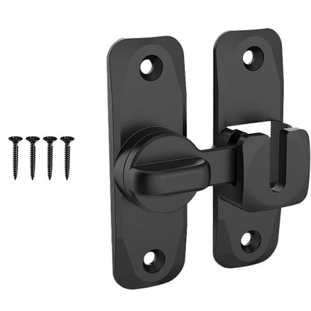 Skyveinnendørs skyvedør krok lås tilt uten boring tyverisikring spennelås bolt for 90/180° vindusdør