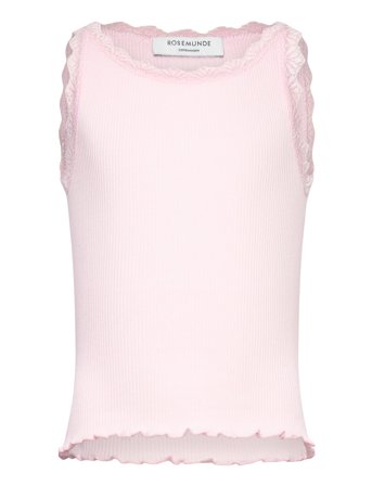 Rkbalta Modal Sl Short Lace Top Pink Rosemunde Kids