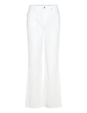 Zadig & Voltaire Elio Denim Eco Brod - White - 25