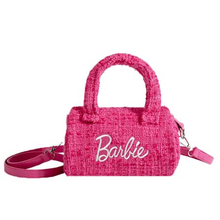 Dames Cylindrisk Skuldertaske med Klap