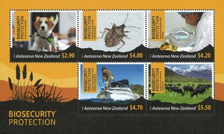 New Zealand - Biosikkerhedsbeskyttelse - Postfrisk miniark